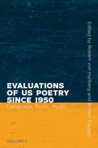 cover of the book Evaluations of US Poetry since 1950, Volume 1