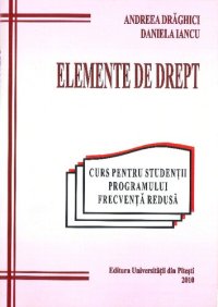 cover of the book Elemente de drept