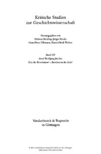 cover of the book Zeit der Revolution! - Revolution der Zeit?: Zeiterfahrungen in Deutschland in der Ära der Revolutionen 1789 - 1848/49