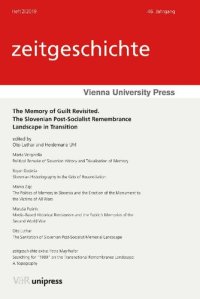 cover of the book The Memory of Guilt Revisited: The Slovenian Post-Socialist Remembrance Landscape in Transition