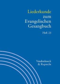 cover of the book Liederkunde zum Evangelischen Gesangbuch. Heft 23