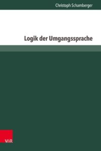 cover of the book Logik der Umgangssprache