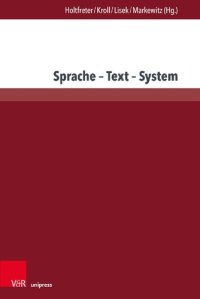 cover of the book Sprache – Text – System