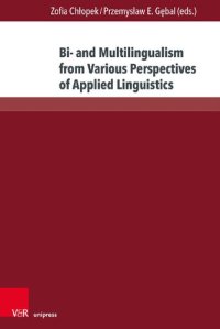 cover of the book Bi- and Multilingualism from Various Perspectives of Applied Linguistics