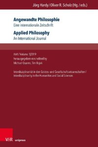 cover of the book Applied Philosophy. An International Journal: Interdisciplinarity in the Humanities and Social Sciences