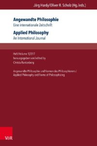 cover of the book Applied Philosophy. An International Journal: Applied Philosophy and Forms of Philosophizing