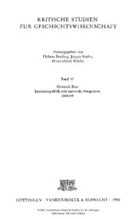 cover of the book Interessenpolitik und nationale Integration 1848/49: Handelspolitische Konflikte im frühindustriellen Deutschland