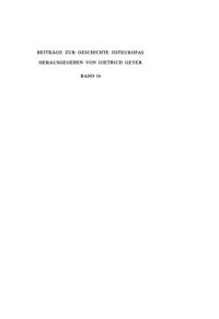 cover of the book Bürgertum und Stadt in Russland 1760-1870: Rechtliche Lage und soziale Struktur