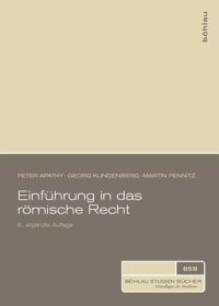 cover of the book Einführung in das römische Recht (f. Österreich)