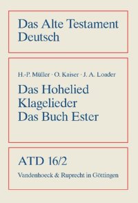 cover of the book Das Hohe Lied, Klagelieder, Das Buch Esther