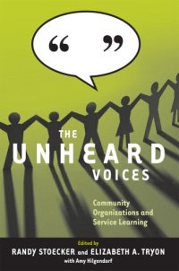 cover of the book The Unheard Voices: Community Organizations and Service Learning