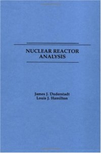 cover of the book Nuclear Reactor Analysis