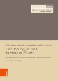 cover of the book Einführung in das römische Recht: Unter Beteiligung von Philipp Klausberger und Markus Wimmer