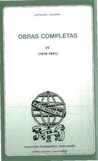 cover of the book Obras Completas, Vol. IV — 1919–1921