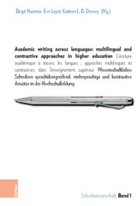 cover of the book Academic writing across languages: multilingual and contrastive approaches in             higher education