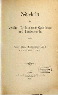 cover of the book Zeitschrift des Vereins für hessische Geschichte und Landeskunde