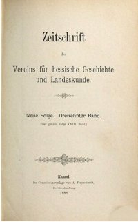 cover of the book Zeitschrift des Vereins für hessische Geschichte und Landeskunde