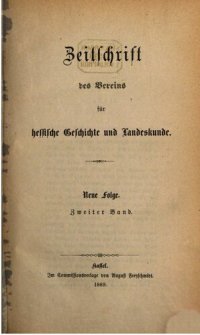 cover of the book Zeitschrift des Vereins für hessische Geschichte und Landeskunde