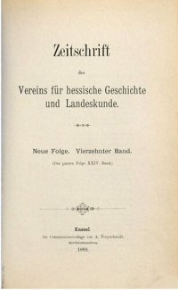 cover of the book Zeitschrift des Vereins für hessische Geschichte und Landeskunde