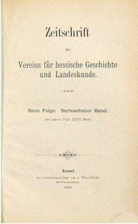 cover of the book Zeitschrift des Vereins für hessische Geschichte und Landeskunde