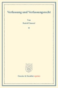 cover of the book Verfassung und Verfassungsrecht