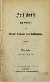 cover of the book Zeitschrift des Vereins für hessische Geschichte und Landeskunde