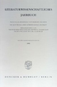 cover of the book Literaturwissenschaftliches Jahrbuch: 36. Band (1995)