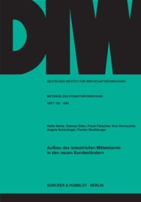 cover of the book Aufbau des industriellen Mittelstands in den neuen Bundesländern