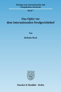 cover of the book Das Opfer vor dem Internationalen Strafgerichtshof