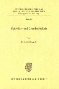 cover of the book Akkreditiv und Grundverhältnis