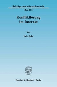 cover of the book Konfliktlösung im Internet