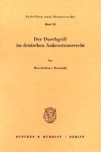 cover of the book Der Durchgriff im deutschen Außensteuerrecht