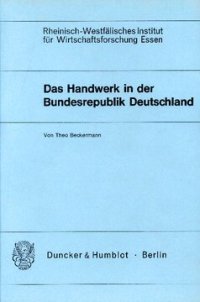 cover of the book Das Handwerk in der Bundesrepublik Deutschland