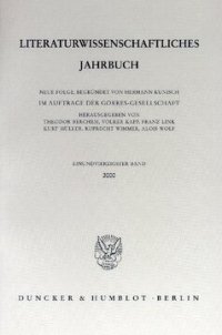 cover of the book Literaturwissenschaftliches Jahrbuch: 41. Band (2000)