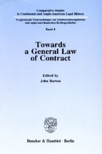 cover of the book Towards a General Law of Contract