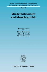 cover of the book Minderheitenschutz und Menschenrechte