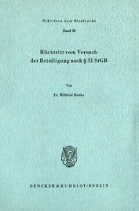 cover of the book Rücktritt vom Versuch der Beteiligung nach § 31 StGB