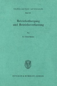 cover of the book Betriebsübergang und Betriebsverfassung