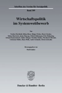 cover of the book Wirtschaftspolitik im Systemwettbewerb