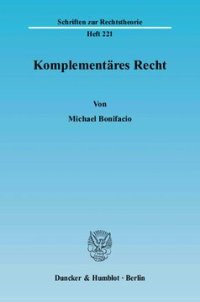 cover of the book Komplementäres Recht