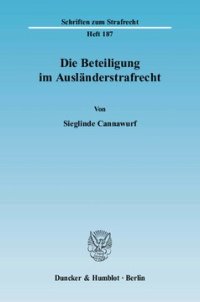 cover of the book Die Beteiligung im Ausländerstrafrecht