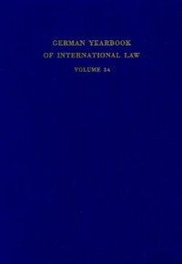 cover of the book German Yearbook of International Law / Jahrbuch für Internationales Recht: Vol. 24 (1981)