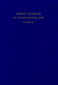 cover of the book German Yearbook of International Law / Jahrbuch für Internationales Recht: Vol. 20 (1977)