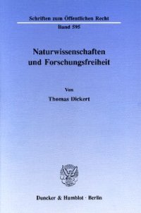 cover of the book Naturwissenschaften und Forschungsfreiheit