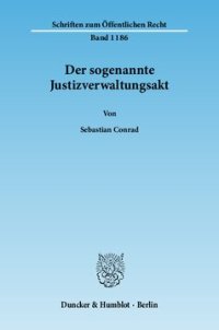 cover of the book Der sogenannte Justizverwaltungsakt