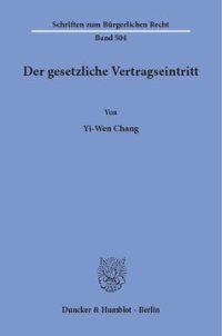 cover of the book Der gesetzliche Vertragseintritt