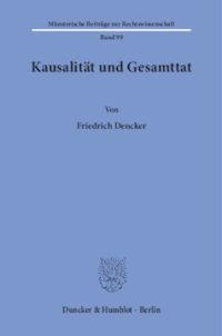 cover of the book Kausalität und Gesamttat