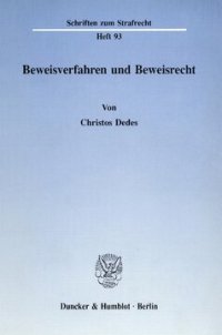 cover of the book Beweisverfahren und Beweisrecht