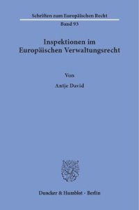 cover of the book Inspektionen im Europäischen Verwaltungsrecht