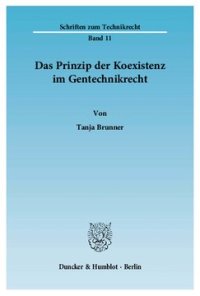 cover of the book Das Prinzip der Koexistenz im Gentechnikrecht